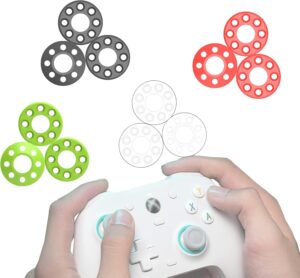 حلقات دقيقة متوافقة مع بلاي ستيشن 5 وبلاي ستيشن 4 واكس بوكس واكس بوكس سلسلة اكس/اس واكس بوكس ون واكس بوكس 360، ملحقات وحدة تحكم العاب سويث برو، حلقة التحكم في الحركة من السيليكون الناعم من بشيرماي