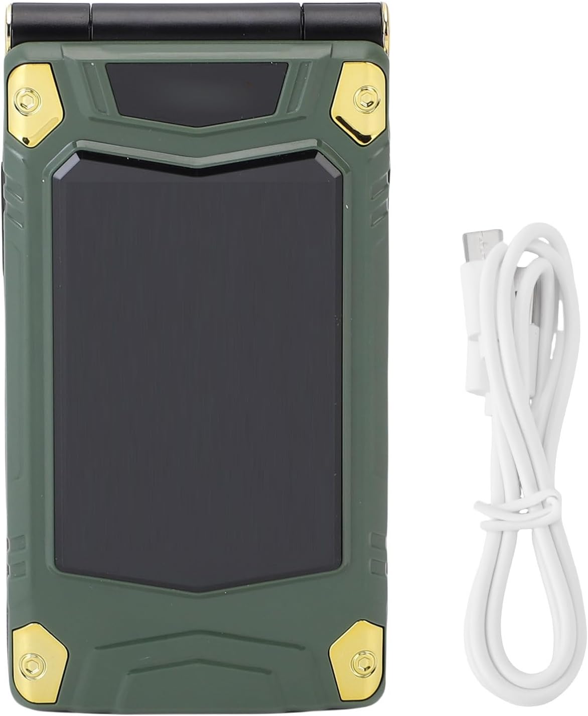 جوال قابل للطي لكبار السن من ليكيفي، شاشة مزدوجة 1.3MP مع شريحتين اتصال، هواتف غير مقفلة مع قرص سريع، مصباح يدوي بمفتاح واحد، مكبر صوت عال، بطارية 4800mAh (اخضر) 9