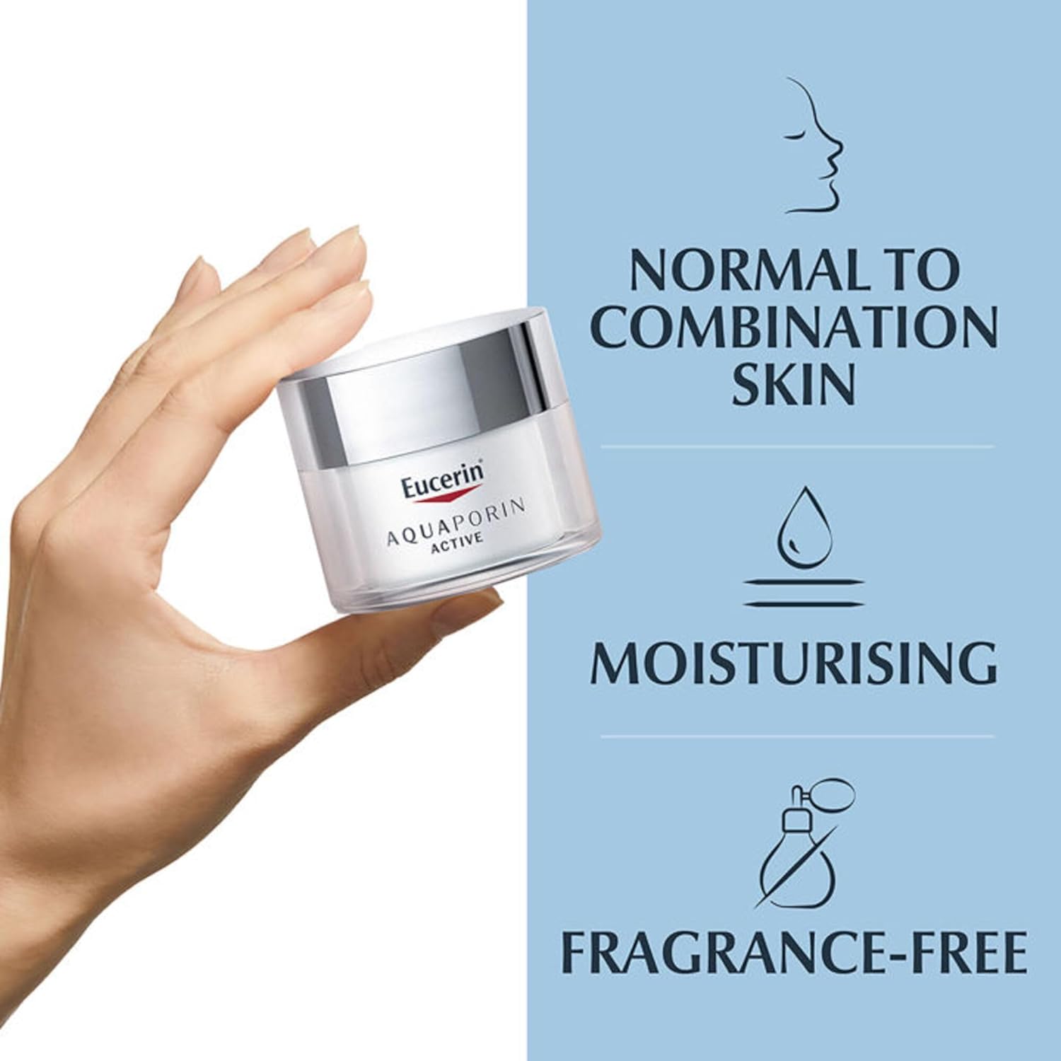 كريم للوجه من يوسيرين مرطب للبشرة العادية إلى المختلطة، 50 مل 10 61Tpi4O81GL. AC SL1500