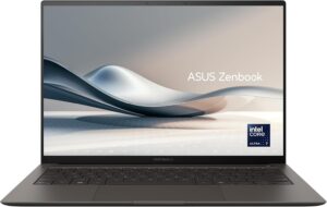 ASUS Zenbook S,AI Laptop, 14" Inch 3K (2880 x 1800) OLED 120Hz,UX5406SA-OLEDU731WG,Intel Core Ultra 7, 32GB RAM DDR5,1TB SSD Storage,Sleeve,72WHrs Battery, AR-EN Lighting Key-2Y Int'l Warranty