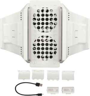 إل بريكو حامل مع مروحة تبريد لوحدة تحكم اكس بي سيريز اس، 4 مستويات سرعة مراوح قابلة للتعديل مع مدخل طاقة من النوع سي ومنافذ شحن USB