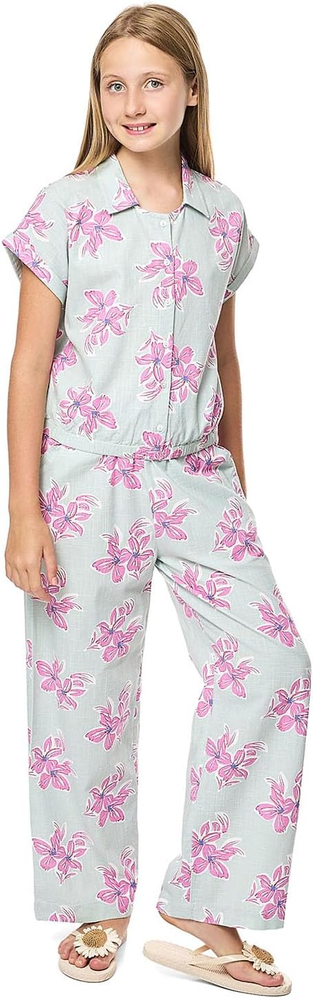 طقم ملابس بطبعة زهور للبنات من ار اند بي، طراز 325-1117TG057-1 6 طقم ملابس بطبعة زهور للبنات من ار اند بي، طراز 325-1117TG057-1