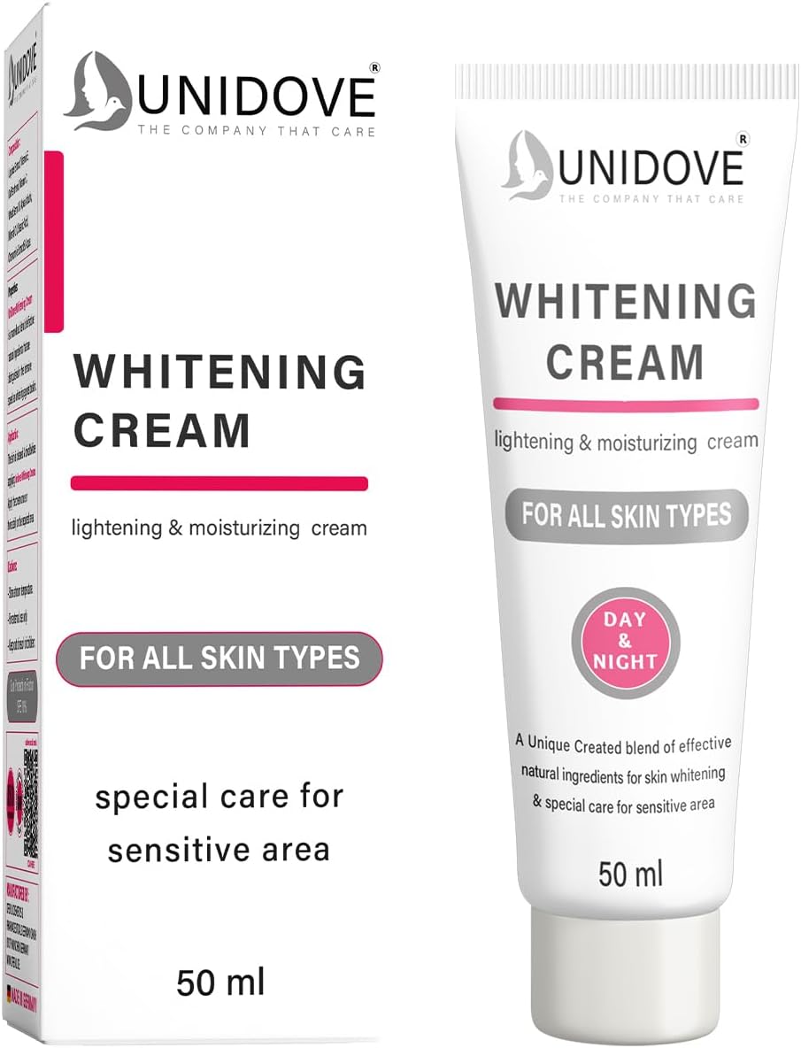 Unidove whitening cream for body, face and sensitive areas, 50 ml