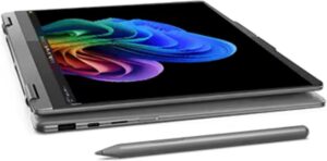 لينوفو لابتوب يوجا 7i 2 في 1 بمعالج انتل كور الترا 5 226 فولت شاشة لمس 14 انش WUXGA OLED 100% DCI-P3 HDR 500 TB ذاكرة 16GB SSD 1TB قلم يوجا واي فاي 7 قارئ بصمة ويندوز 11 هوم 83JQ0001US