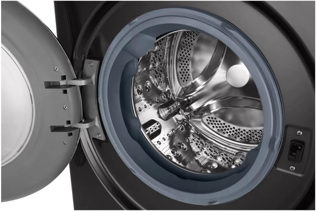 غسالة من إل جي موديل WFV1214BST1 بتحميل أمامي وسعة 12 كيلوجرام باللون الأسود الستيل مع خاصية واي فاي وتيربو غسيل وتقنية 6 موشن دايركت درايف 17 61eupZdjeSL. AC SL1500