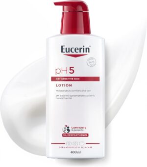 لوشن للجسم من يوسيرين مرطب متوازن بي اتش، مناسب للبشرة الحساسة، 400 مل