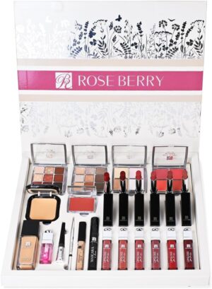 مجموعة مكياج كاملة من روز بيري | صندوق هدايا مكياج | مجموعة فاخرة انيقة