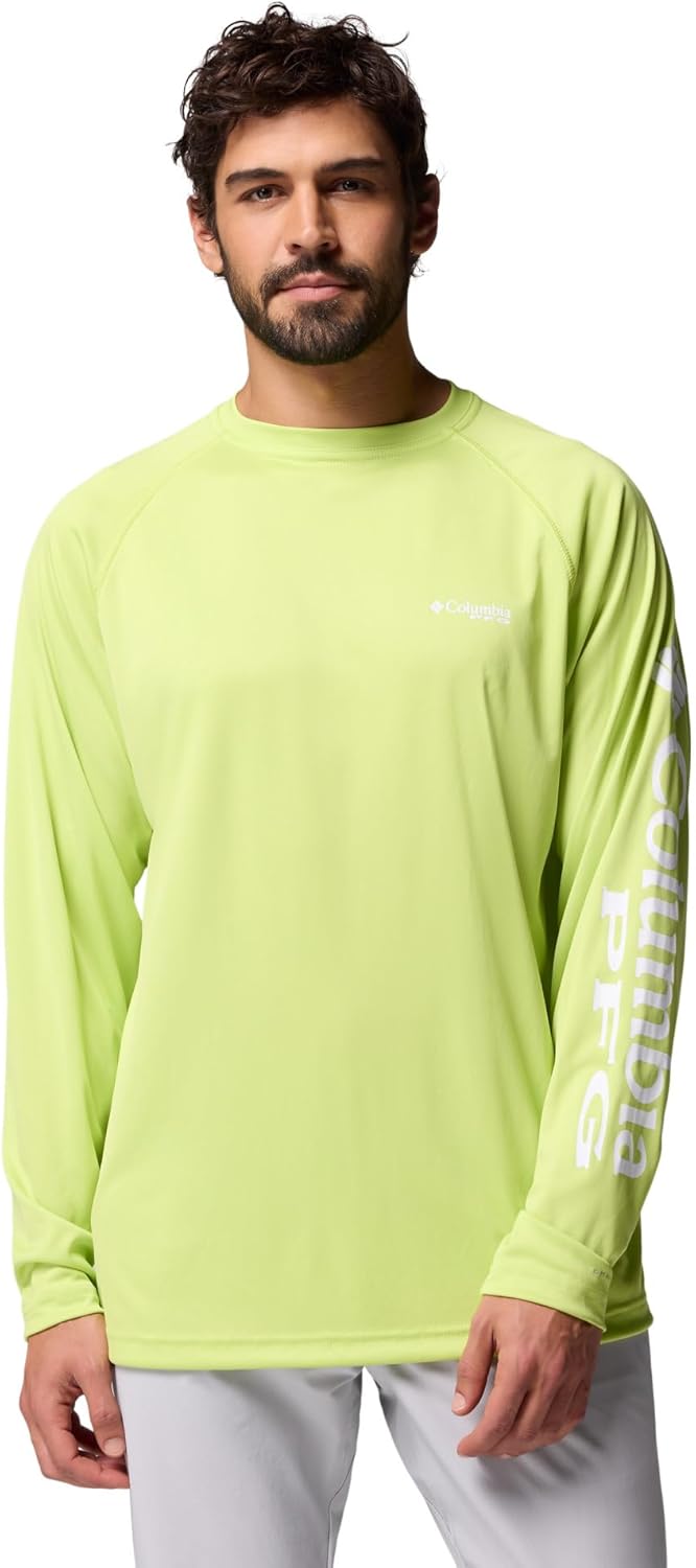 تيشيرت تيرمينال تاكل™بأكمام طويلة للرجال من كولومبيا، لون أخضر، مقاس ميديوم M