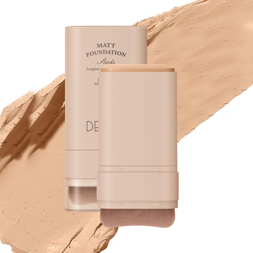 كريم اساس سائل بلمسة نهائية غير لامعة مكياج بتغطية كاملة يدوم طويلا قلم خفيف الوزن وسهل الاستخدام مقاوم للعرق والماء #02 من اي اند وين عادي بيج