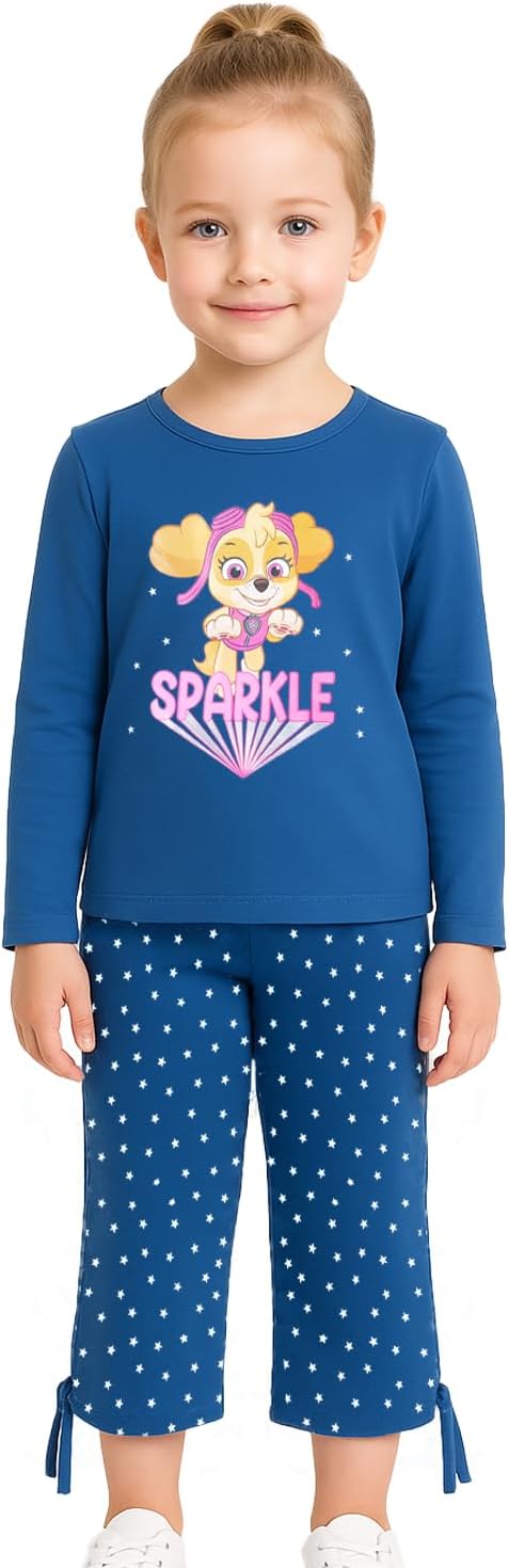 ملابس نوم باكمام طويلة بتصميم باو باترول للاطفال والبنات من نيكلدين