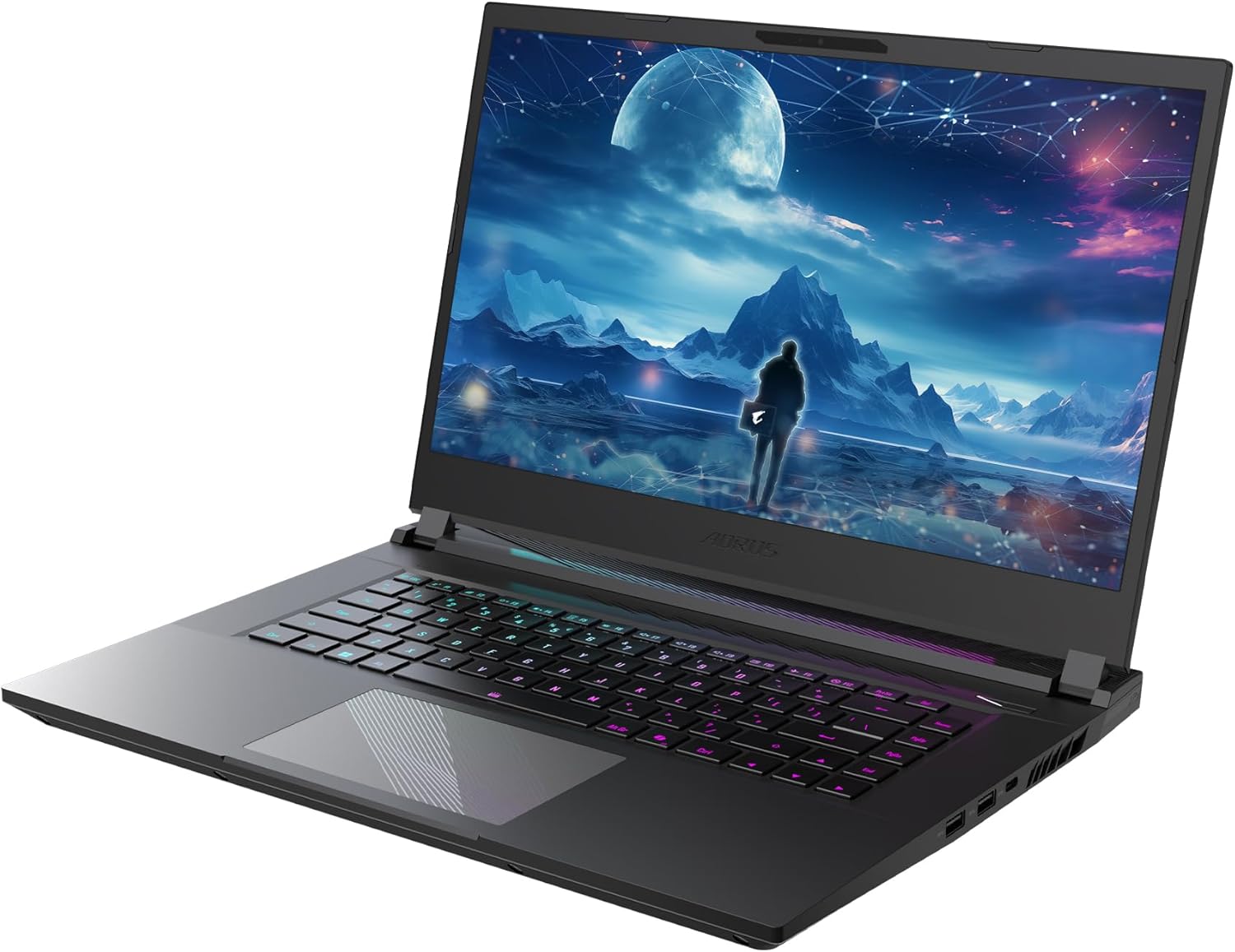 جيجابايت - لابتوب العاب اوروس 15 2024 - 165Hz 2560x1440 QHD - انفيديا جيفورس RTX 4060 - انتل الترا 7 155H - 1TB SSD مع 16GB DDR5 RAM - ويندوز 11 هوم ايه دي AORUS BKG-13US754SH 17 71