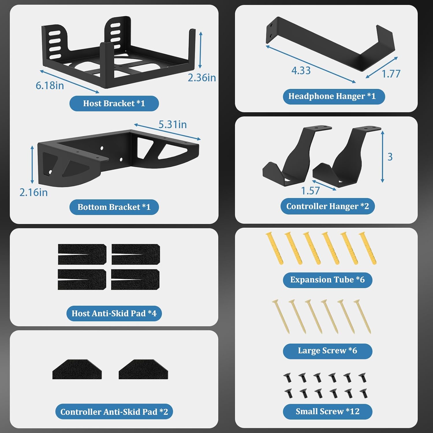 Wall Mount for Xbox Series X - Wall Mount Stand Kit with Detachable 2 Controller Holder & Headphone Hanger, Mount on The Wall, Compatible with Xbox Series X Accessories 16 716vc4kLqkL. AC SL1500