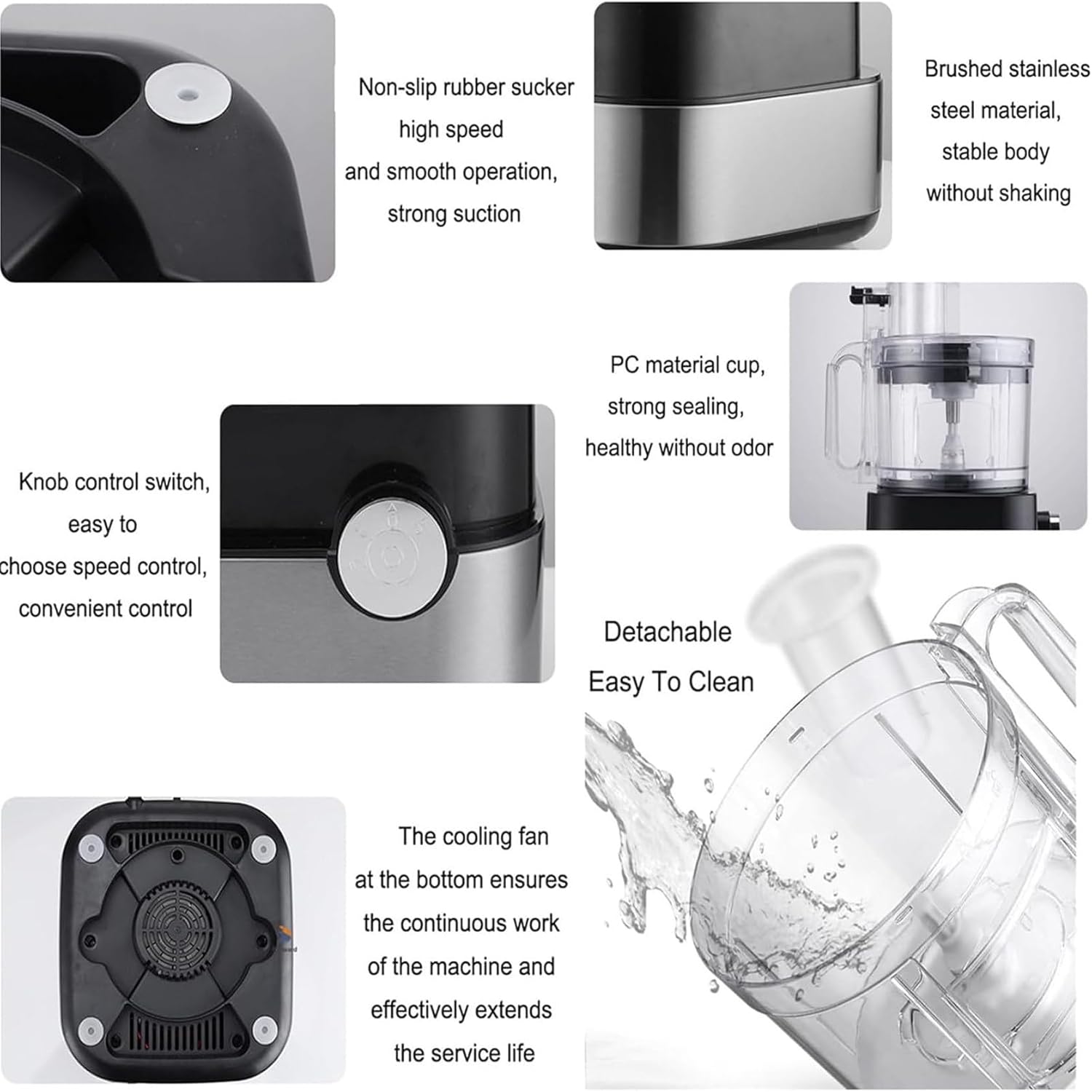 قطاعة طعام كهربائية 600 واط متعددة الوظائف 4 في 1 لتقطيع الخضروات والفواكه واللحوم والمكعبات وتقطيعها من زوماها 220 فولت 16 717OkdMsJhL. AC SL1500