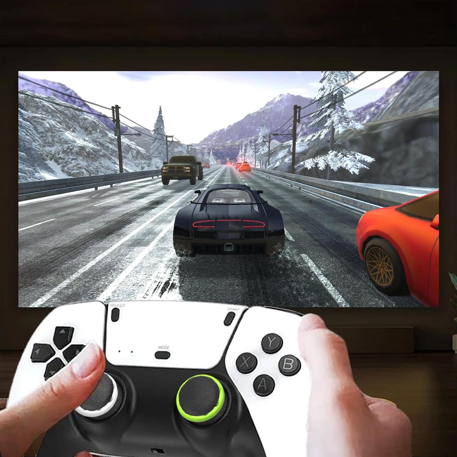 حلقة تحكم دقيقة لتعزيز التصويب متوافقة مع PS4/Playstation 5 وXbox 360 وXbox Series X/S وXbox One وسويتش برو سكوف من السيليكون الناعم للمساعدة في الحركة من بشيرماي، ملحقات حلقة شد 13 718gXpa7WoL. AC SL1500