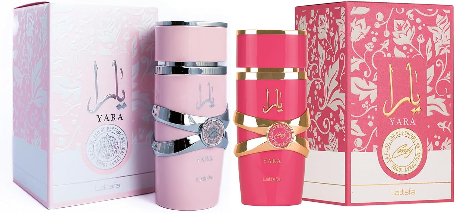 Yara Eau de Parfum Spray + 100ml Yara Candy Eau de Parfum Spray for Women - Pack of 2 4