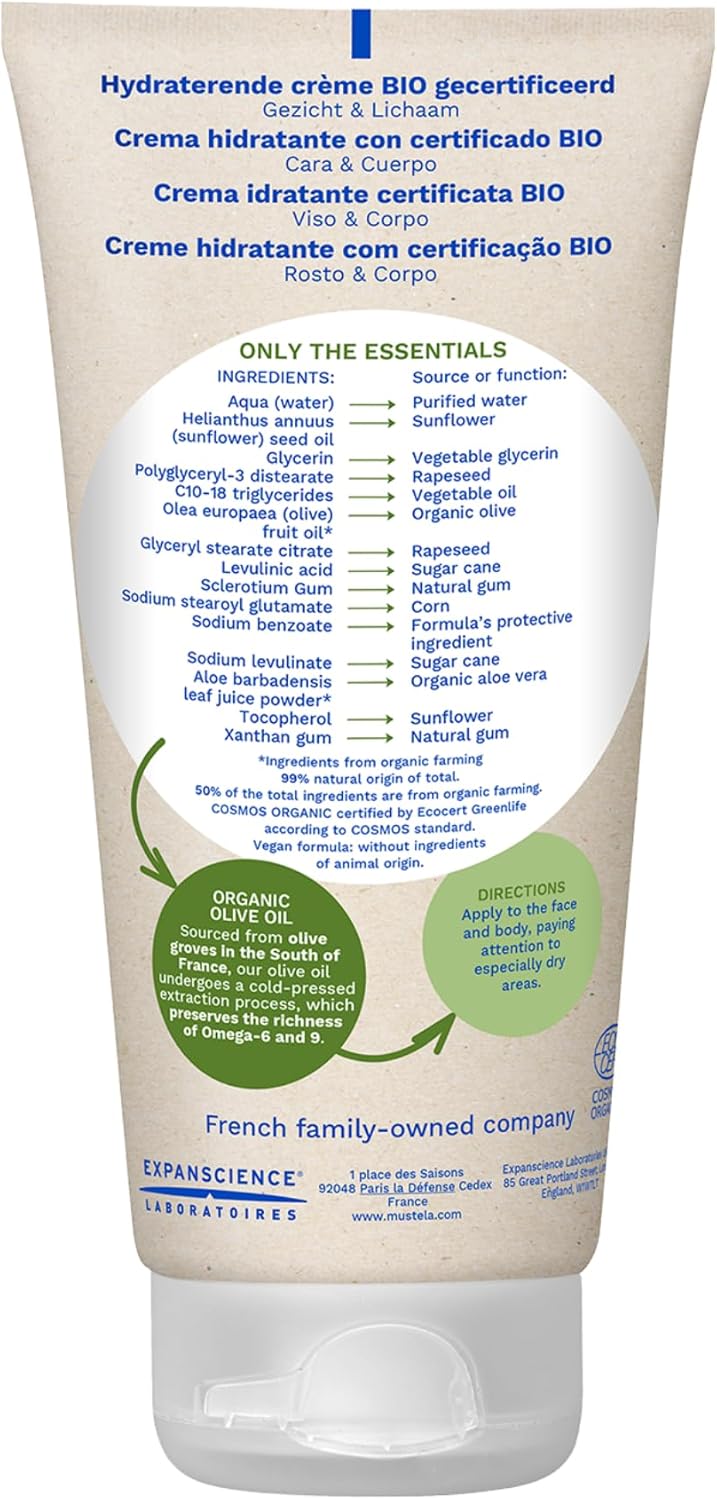 موستيلا - كريم مرطب عضوي من - 150 مل 10 71EM PynyQL. AC SL1500