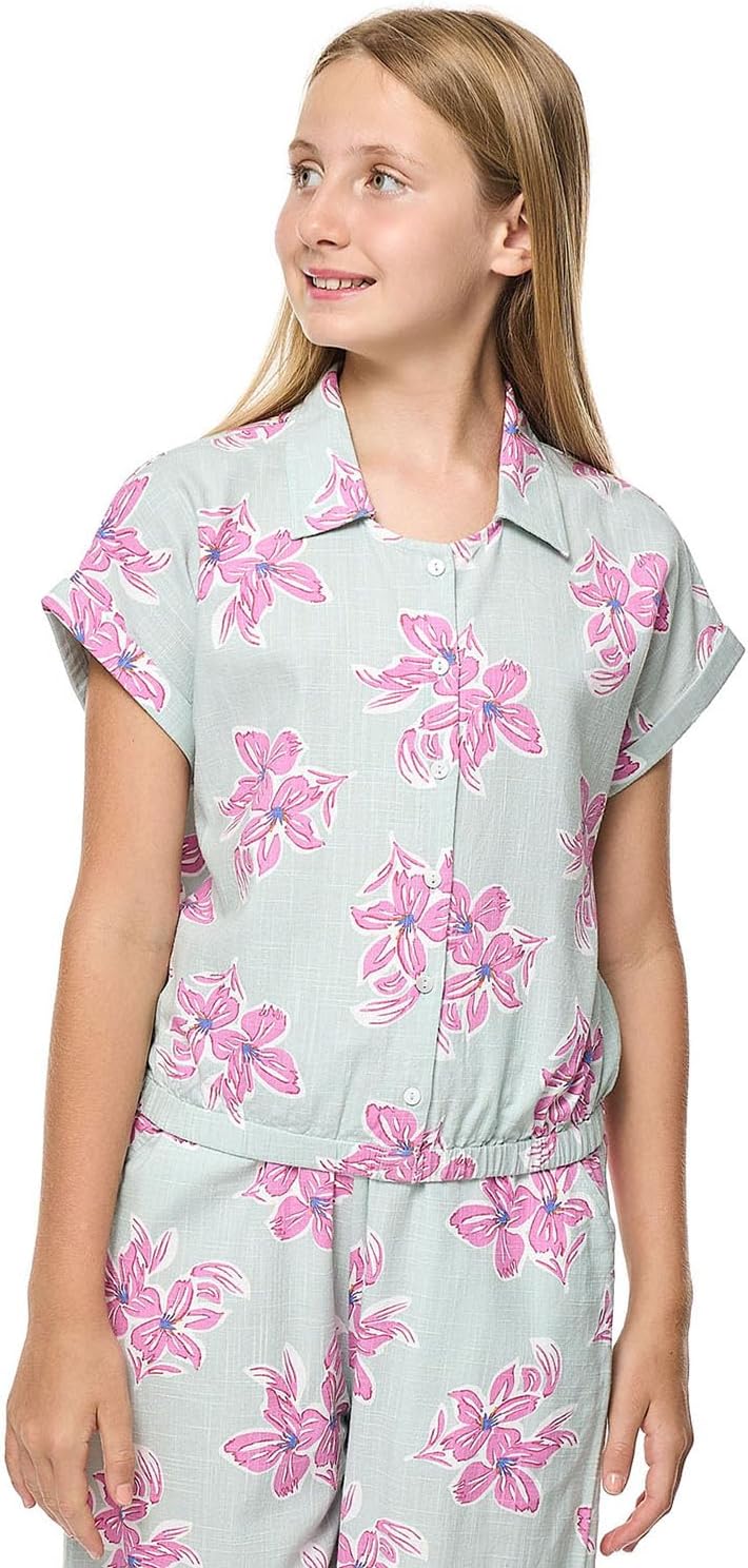 طقم ملابس بطبعة زهور للبنات من ار اند بي، طراز 325-1117TG057-1 7