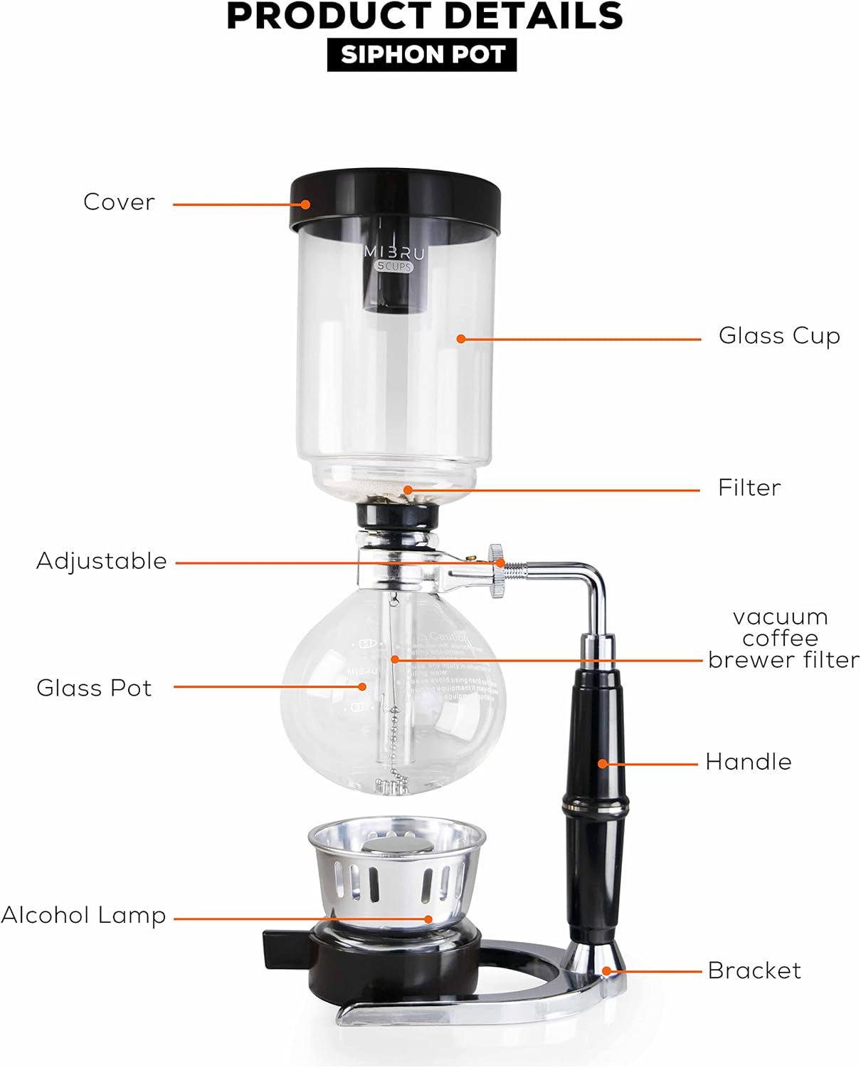 وعاء قهوة مفرغ من الهواء من ميبرو بسعة 5 أكواب، مصنوع من الزجاج الشفاف 17 71HxE Bc6WL. AC SL1500