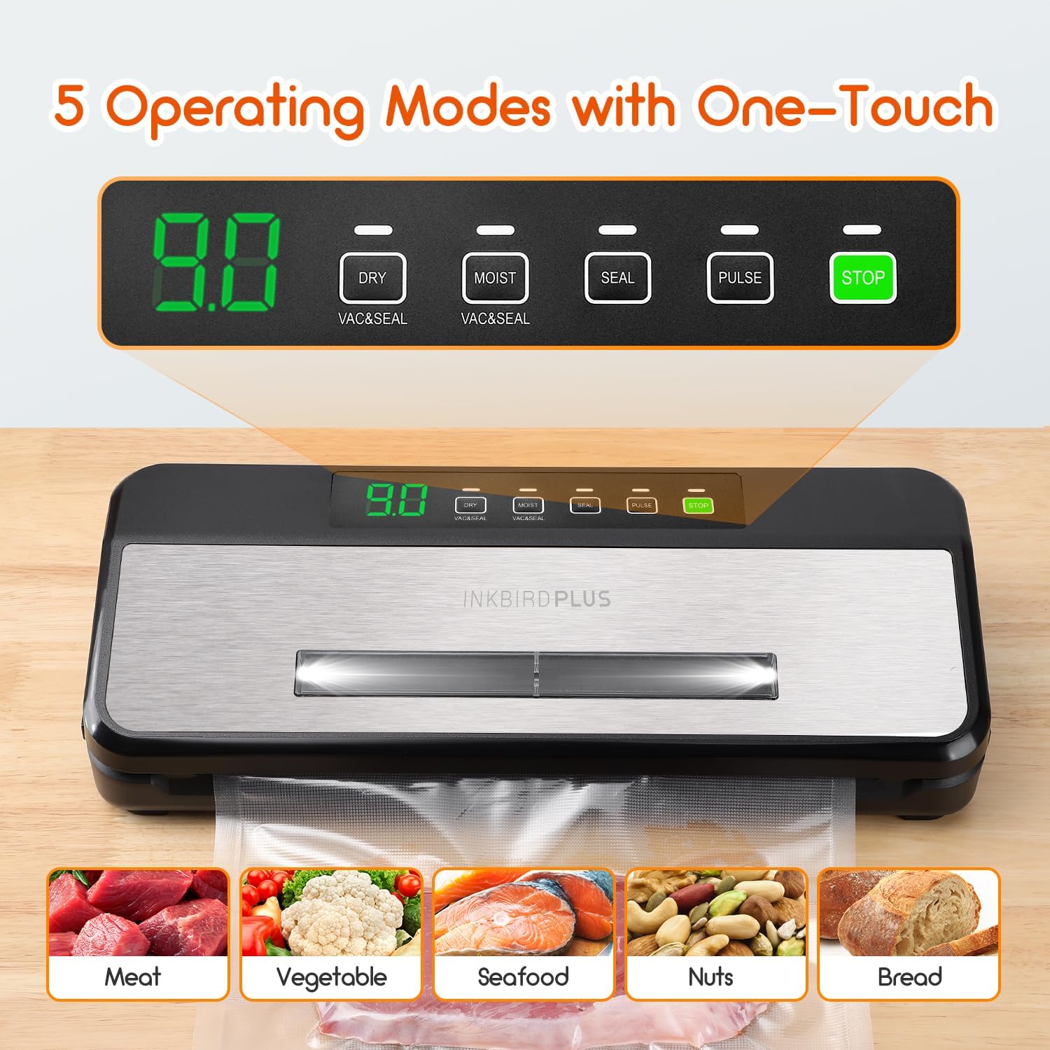 مجموعة طهي بالتفريغ بجهاز تدوير وغمر ذكي مقاوم للماء بدرجة IPX7 وخاصية الواي فاي وآلة إغلاق بالتفريغ الأوتوماتيكية لطعام الجاف/الرطب دقيقة للمبتدئين الذين يرغبون في استكشاف الطهي الدقيق من انك بيرد 14 71LZ8iHLeEL. AC SL1500