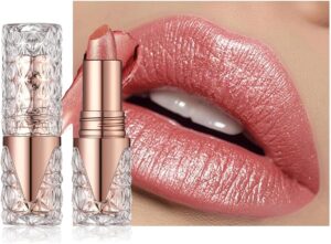 احمر شفاه سائل لامع لامع لامع يدوم طويلا (06)، ملمع شفاه نود نود مقاوم للانتقال، لون كريمي عالي الصبغة، للاستخدام اليومي والحفلات