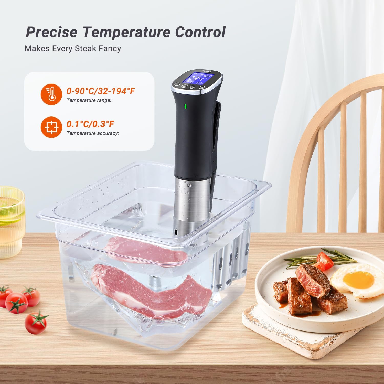 مجموعة طهي بالتفريغ بجهاز تدوير وغمر ذكي مقاوم للماء بدرجة IPX7 وخاصية الواي فاي وآلة إغلاق بالتفريغ الأوتوماتيكية لطعام الجاف/الرطب دقيقة للمبتدئين الذين يرغبون في استكشاف الطهي الدقيق من انك بيرد 12 71PzSOZB0VL. AC SL1500