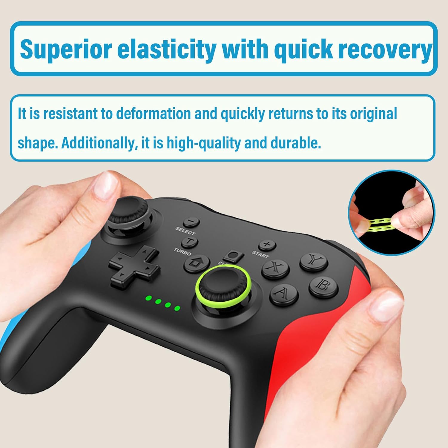 حلقة تحكم دقيقة لتعزيز التصويب متوافقة مع PS4/Playstation 5 وXbox 360 وXbox Series X/S وXbox One وسويتش برو سكوف من السيليكون الناعم للمساعدة في الحركة من بشيرماي، ملحقات حلقة شد 11 71QFmzdvfsL. AC SL1500