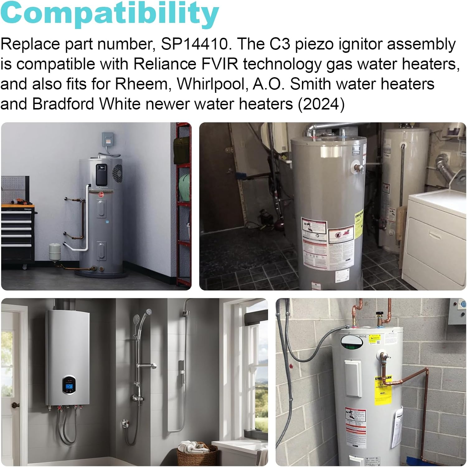 جهاز اشعال ودعامة بيزو SP14410 من كيو كيو زد، لاجزاء سخانات المياه ريم، اشعال سخان المياه 13 71VgM8A4CIL. AC SL1500