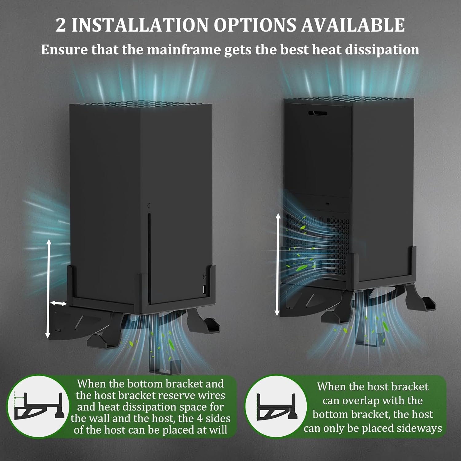 Wall Mount for Xbox Series X - Wall Mount Stand Kit with Detachable 2 Controller Holder & Headphone Hanger, Mount on The Wall, Compatible with Xbox Series X Accessories 13 71ZcWusD8CL. AC SL1500
