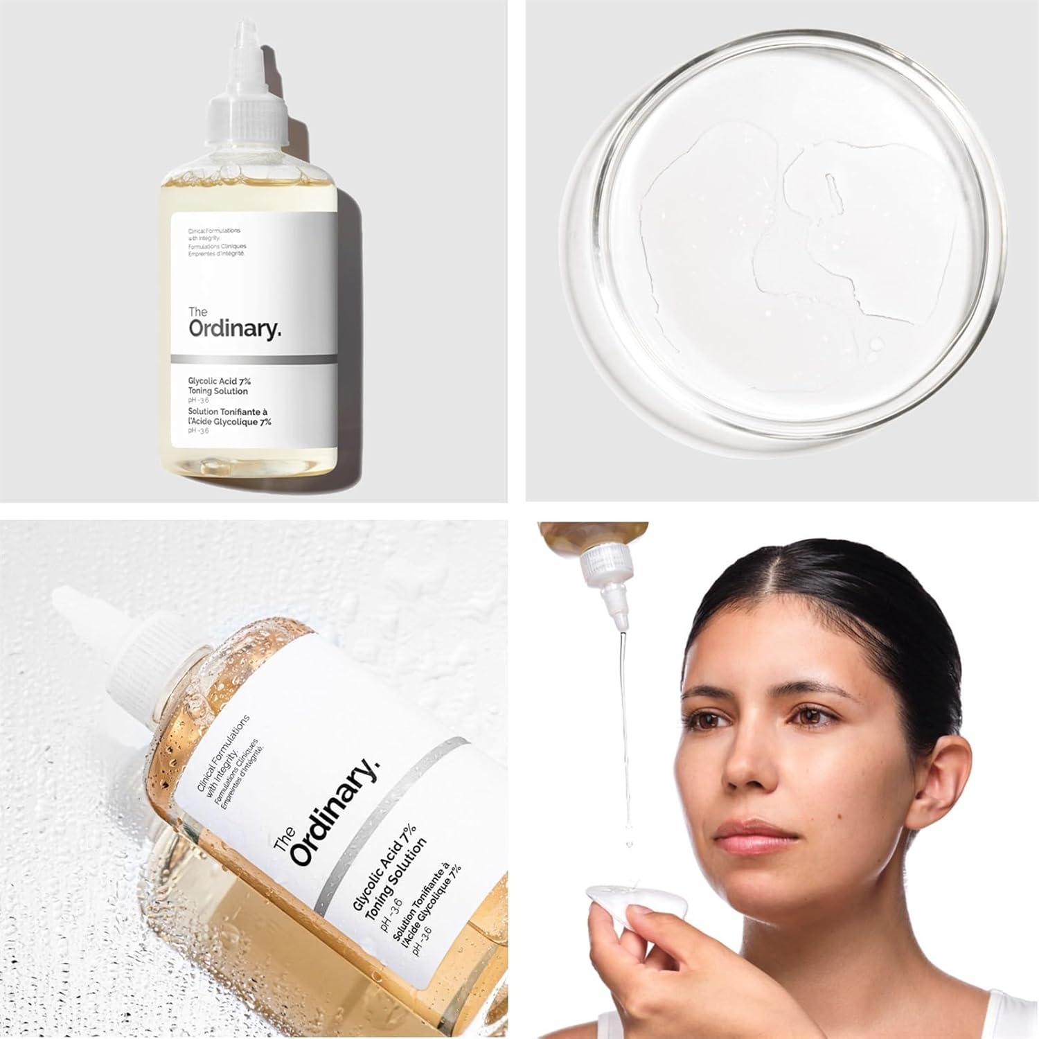 محلول حمض الجليكوليك بنسبة 7% يوحد لون البشرة ويجدد سطحها ويقشرها للتخلص من العيوب وحب الشباب والتمتع ببشرة مشرقة من ذا اورديناري، سعة 240 مل 9