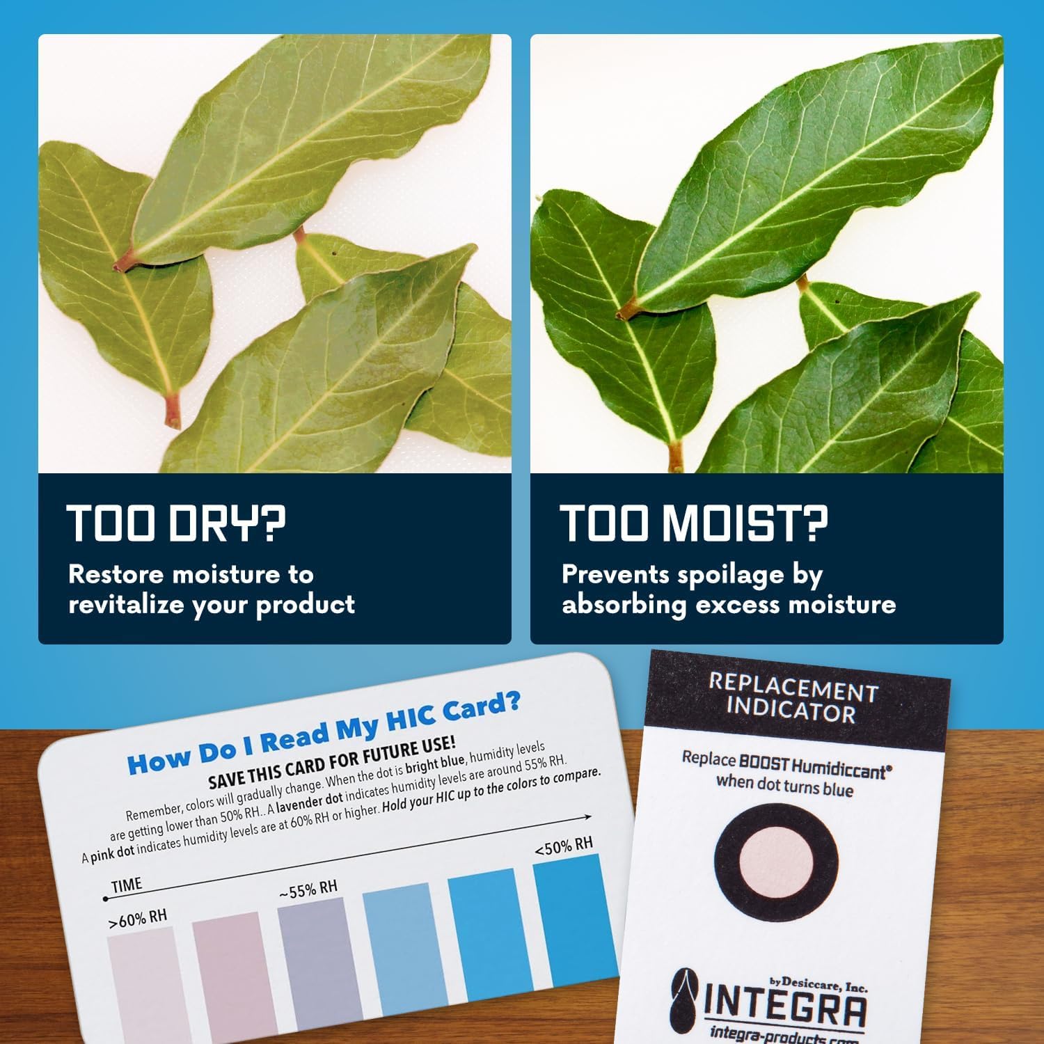 انتجرا بوست - مستوى رطوبة نسبية 62% - حجم 2 جرام - حزمة تحكم في الرطوبة ثنائية الاتجاه - تتضمن بطاقات مؤشر بديلة - حزمة موازنة الرطوبة لتخزين الطعام والحفاظ على الاعشاب، تحمي 1/4 اونصة، (50 قطعة) 15 71iX2TZs0PL. AC SL1500