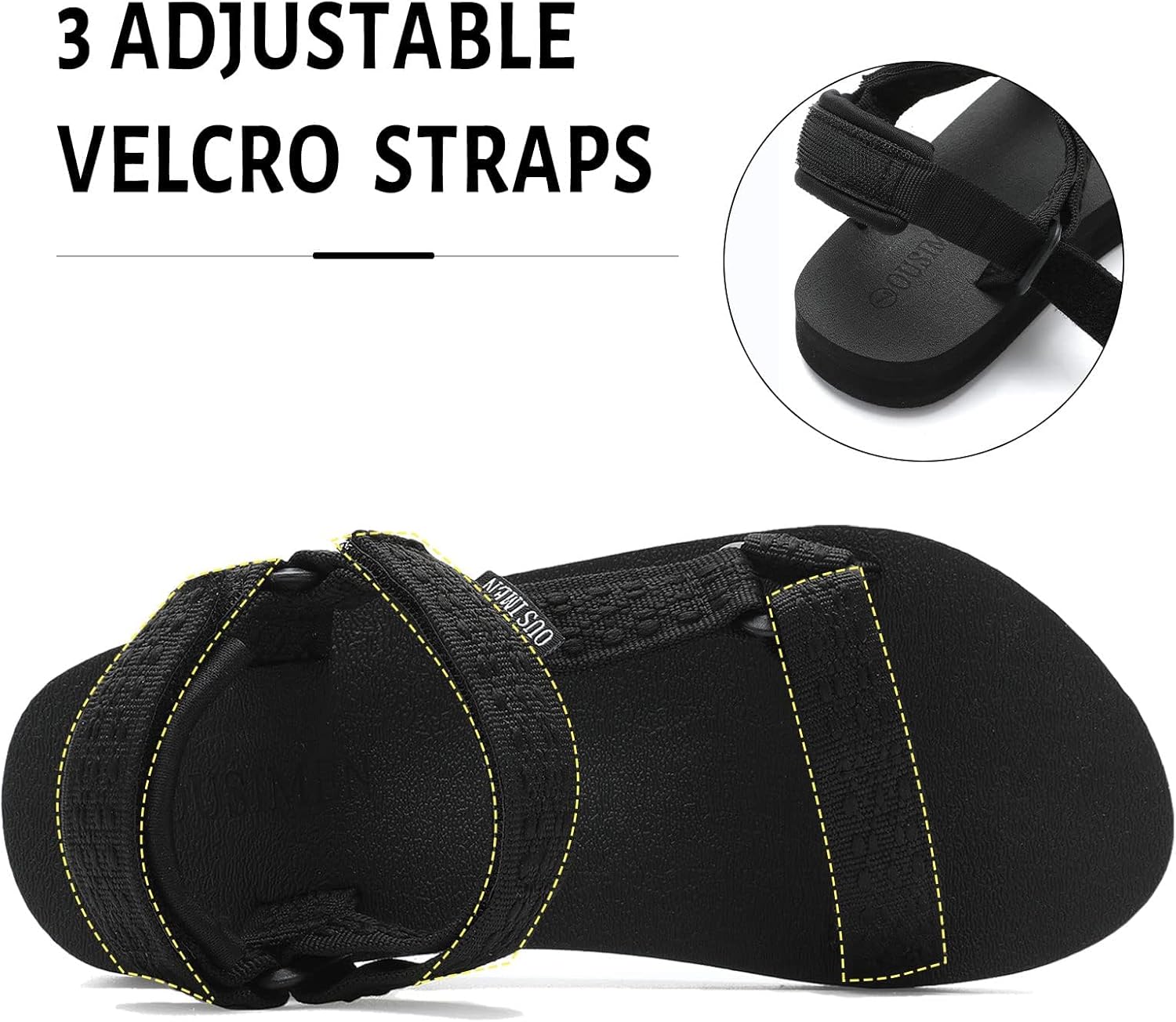 صندل رياضي للنساء من اوسيمين للمشي لمسافات طويلة بدعامة لقوس القدم ونعل داخلي لليوجا خفيف الوزن بتصميم كاجوال 10 71irToogWtL. AC SL1500