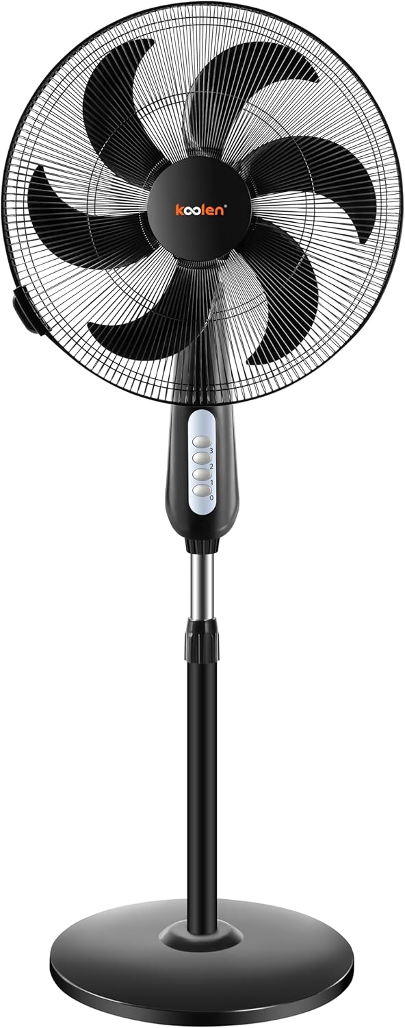 مروحة أرضية بقدرة 90W 46 سم من كولن، أسود 5 مروحة أرضية بقدرة 90W 46 سم من كولن، أسود