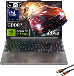 لينوفو لابتوب العاب ليجن 5i 16 انش - انتل كور الترا 9 275HX - جيفورس RTX 5060 - WQXGA (2560x1600) - ويندوز 11 هوم مع كيبل HDMI (32GB RAM | 2TB PCIe SSD)