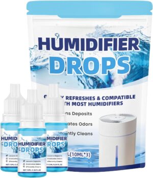 Humidifier Cleaner - 3 Pieces Natural Universal Household Supplies, Humidifier Cleaning Drops | for Home Bedroom Nursery Living Room Aquarium Fish Tank Water Fountain Diffuser Fogger Furnace