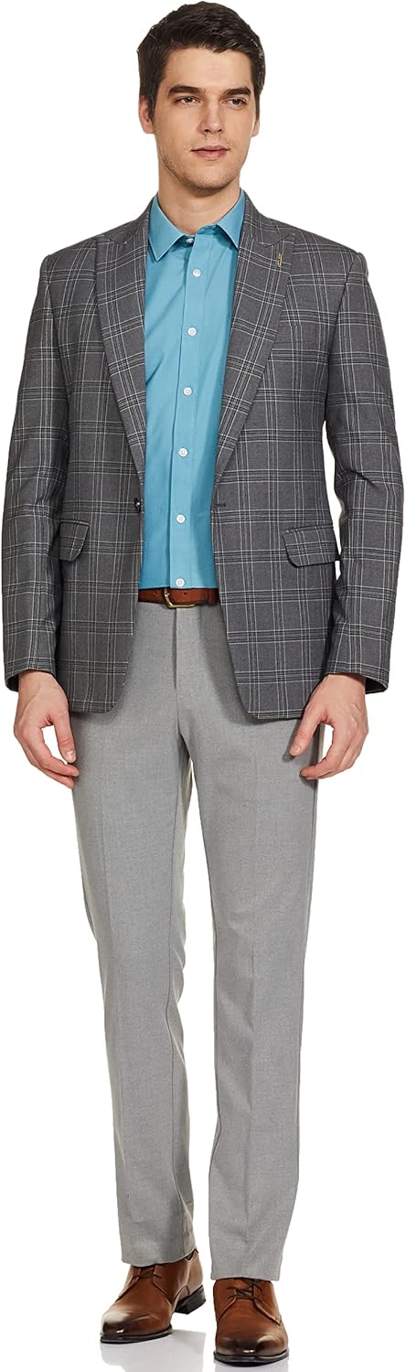 قميص رسمي باكمام طويلة وقصة عادية ولون واحد للرجال من العلامة التجارية أمازون. 17 71sOL9CCFvL. AC SL1500