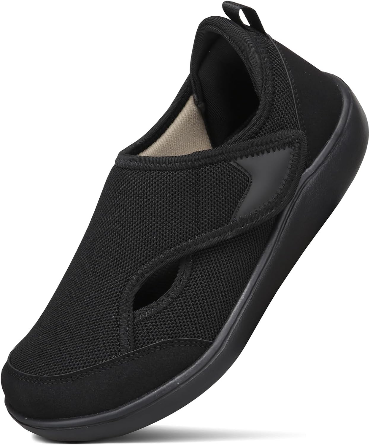 حذاء مشي عريض للنساء لمرضى السكري قابل للتعديل بعرض عريض لعلاج التهاب المفاصل والوذمة والقدم المتورمة في الاماكن المغلقة والمفتوحة