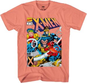 تي شيرت رجالي من Marvel Comics Group - X-Men Wolverine - تي شيرت كلاسيكي من Throwback