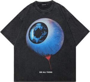 تي شيرت رجالي من ملابس الشارع رابيد ستريت مريح برسومات جمالية للجنسين