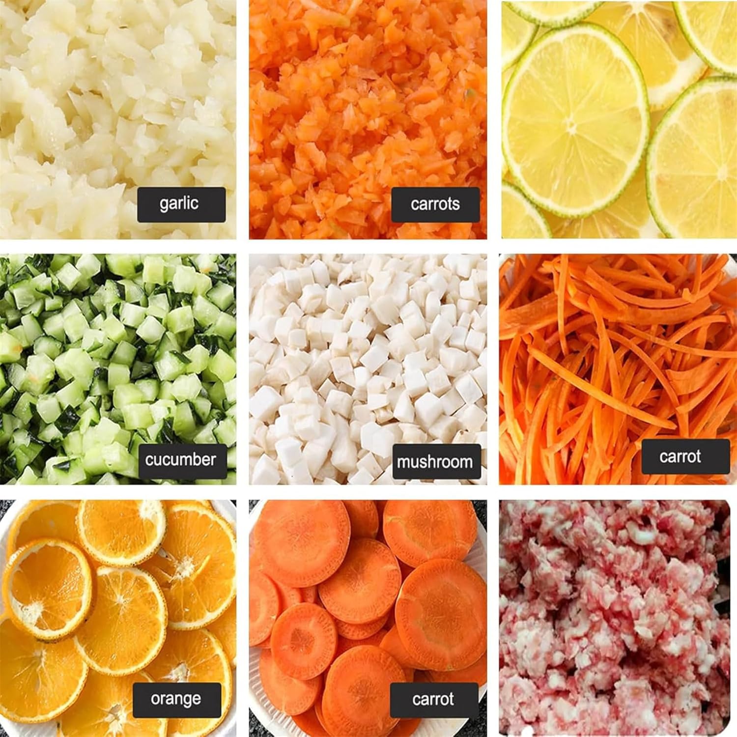 قطاعة طعام كهربائية 600 واط متعددة الوظائف 4 في 1 لتقطيع الخضروات والفواكه واللحوم والمكعبات وتقطيعها من زوماها 220 فولت 10 81c9UWLmVjL. AC SL1500