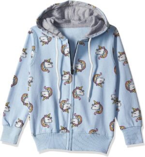 سويت شيرت بغطاء للرأس وجيب GLS-SS-39 للبنات من تي 2 اف - (عبوة من 1 قطعة)