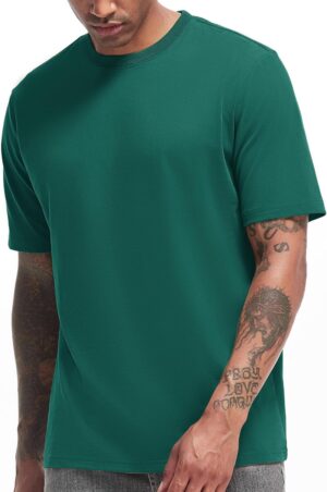 في اي اي اي سار تي شيرت رجالي ثقيل الوزن برقبة دائرية ضيقة من القطن الفاخر مقاس S-3XL