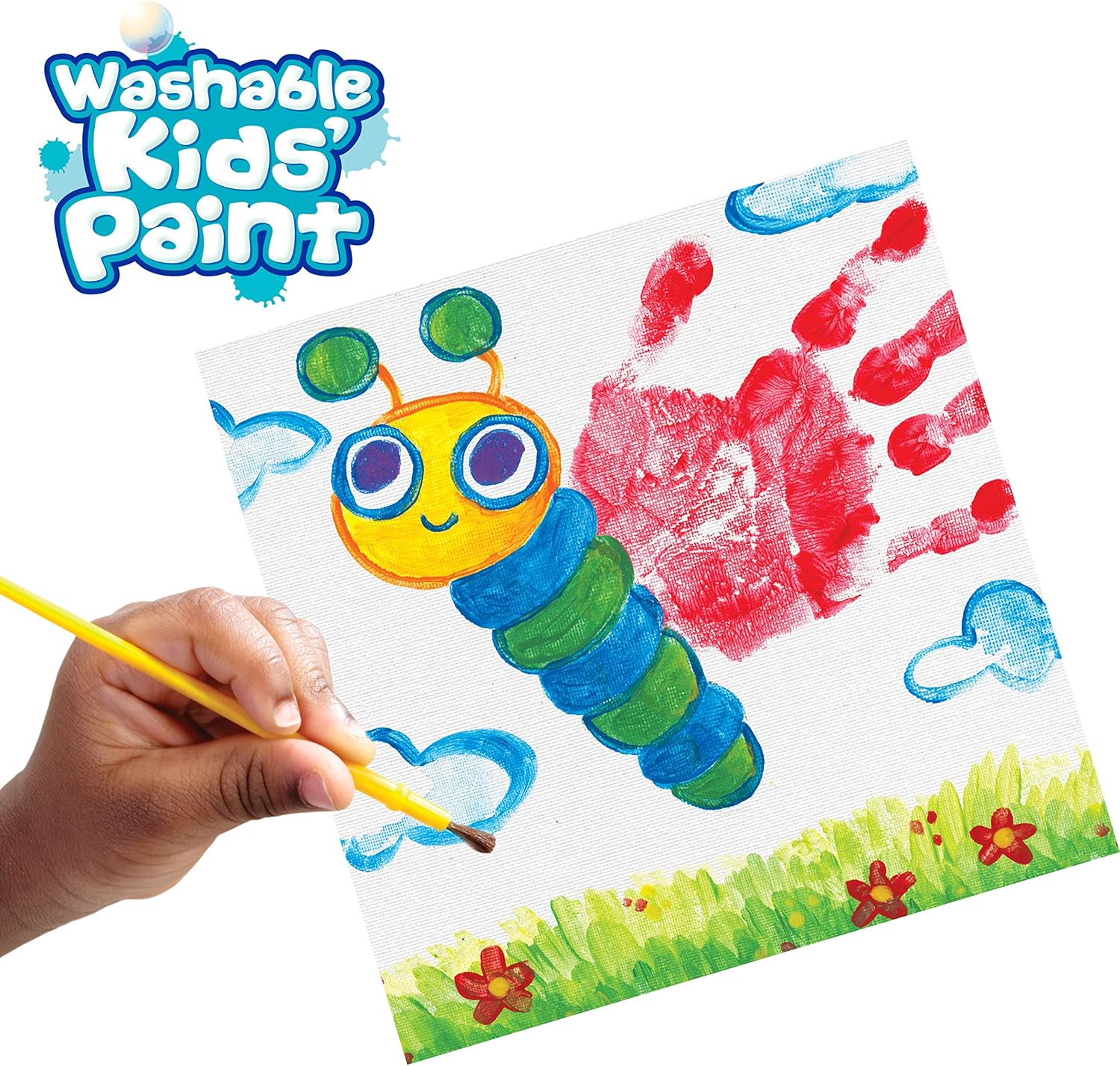 عبوات طلاء قابلة للغسل مع فرشاة، من كرايولا، أقلام تلوين، ألوان متعددة، 88.7 مل 9 9170Mi9eV+L. AC SL1500