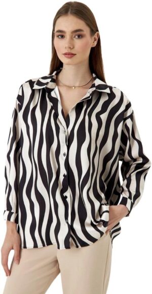 GRECIILOOKS Women Oversized Shirt