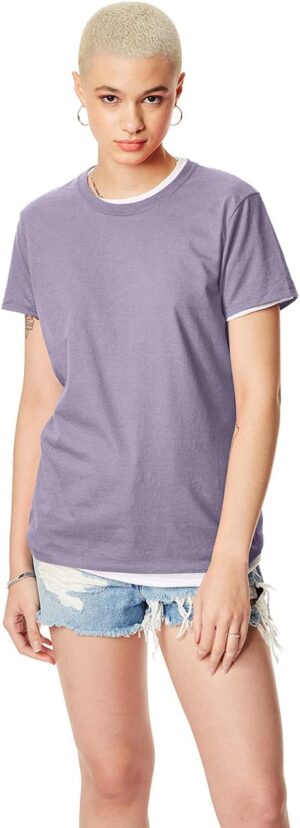 تي شيرت نسائي Hanes 4.5 أوقية نانو T - SL04