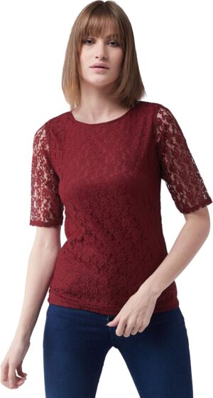 قميص نسائي مزركش بقصة عادية من ميس اوليف