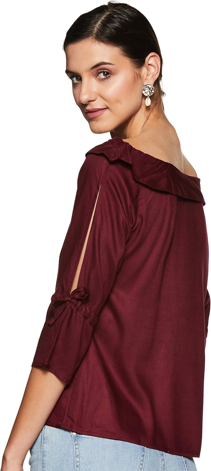 1772424702 KRAVE Womens Solid Regular Top