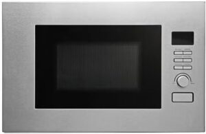 ميكروويف مدمج بشواية من بالورا، سعة 20 لتر، طاقة 700 واط، ستانلس ستيل، 5 مستويات طاقة، شاشة LED رقمية، قفل للاطفال، BR-20UG21-S
