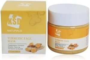 قناع تقشير الوجه بالكركم من كيه اس دي 120 غرام، أصفر