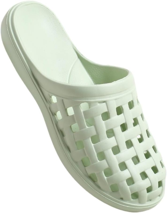 شبشب استحمام مريح مغلق من الامام للنساء والرجال، صندل صيفي غير قابل للانزلاق للشاطئ والسفر، صندل كاجوال خفيف الوزن للاستخدام الداخلي والخارجي لغرفة المعيشة وصالة الالعاب الرياضية وحمام السباحة 2025