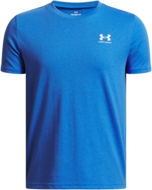 تي شيرت سبورت ستايل للأولاد بأكمام قصيرة وطبعة شعار على الصدر من اندر ارمور